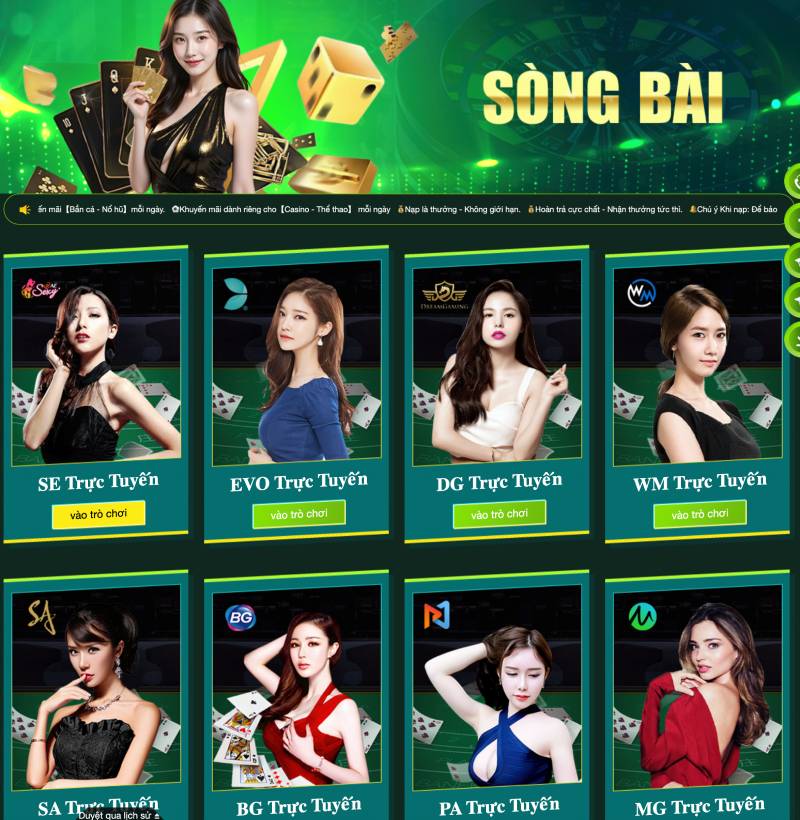 Live casino (trực tuyến) - Sòng bạc chân thực trong tầm tay